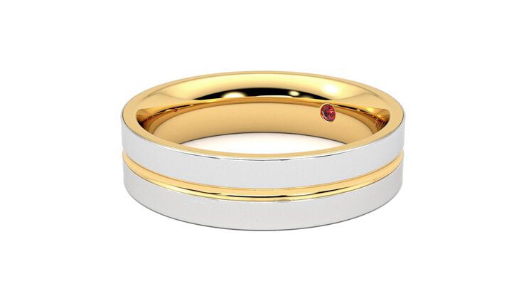 Taylor & Hart Ridge Wedding Ring 360 degree image 24