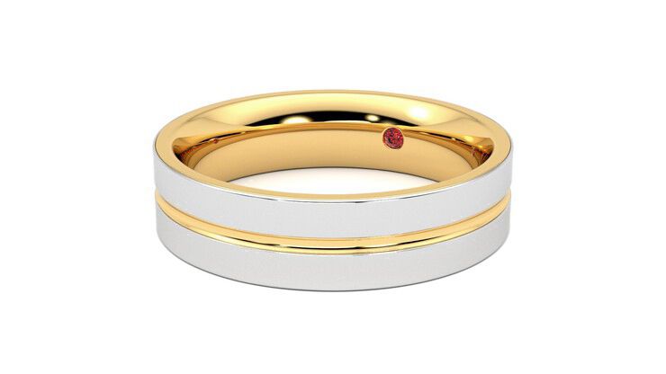 Taylor & Hart Ridge Wedding Ring 360 degree image 25