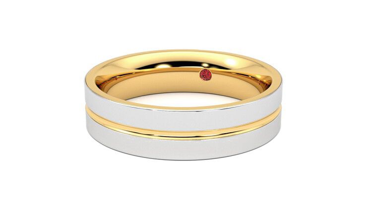 Taylor & Hart Ridge Wedding Ring 360 degree image 26