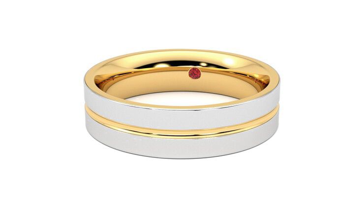 Taylor & Hart Ridge Wedding Ring 360 degree image 27