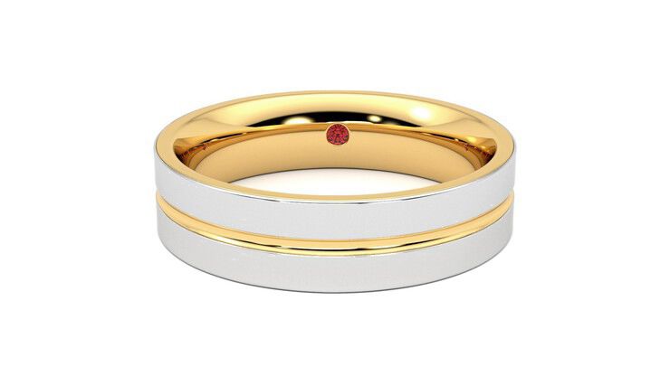 Taylor & Hart Ridge Wedding Ring 360 degree image 29