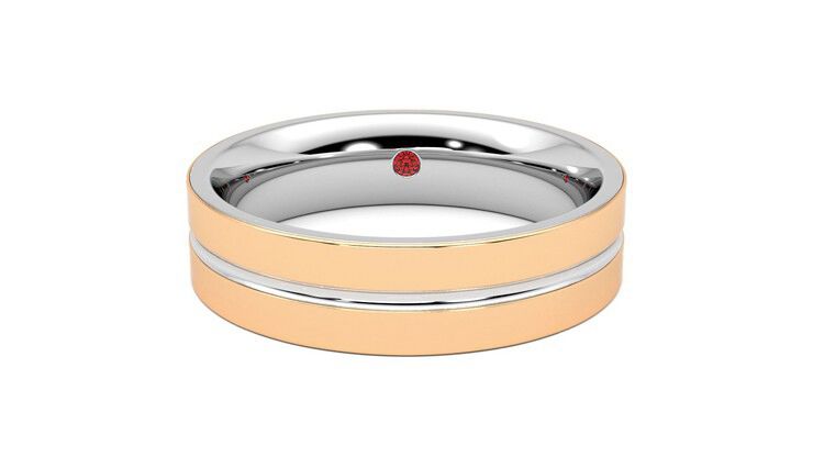 Taylor & Hart Ridge Wedding Ring 360 degree image 0