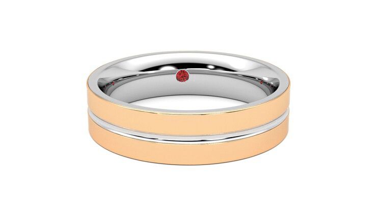 Taylor & Hart Ridge Wedding Ring 360 degree image 2