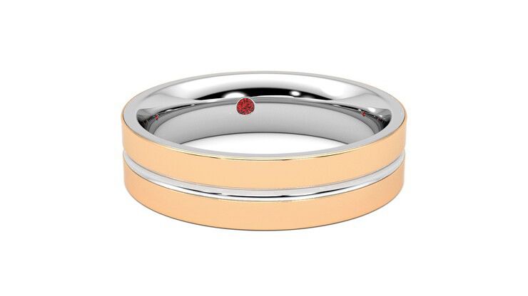 Taylor & Hart Ridge Wedding Ring 360 degree image 3