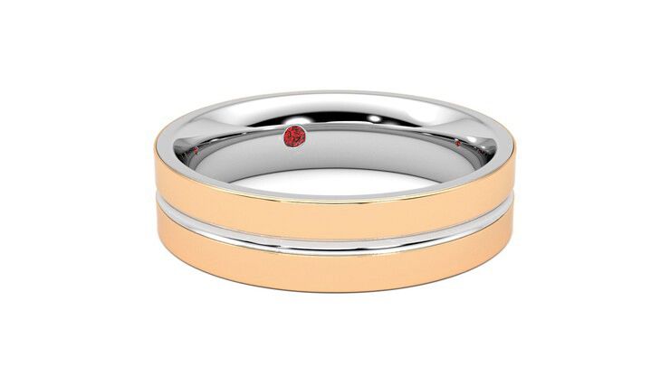 Taylor & Hart Ridge Wedding Ring 360 degree image 4