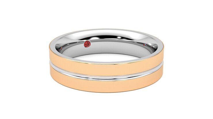 Taylor & Hart Ridge Wedding Ring 360 degree image 5