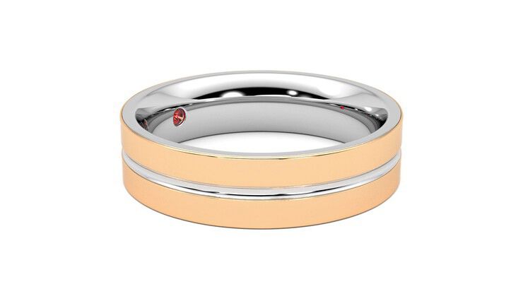 Taylor & Hart Ridge Wedding Ring 360 degree image 7
