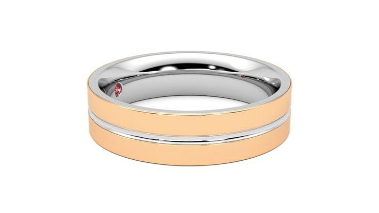 Taylor & Hart Ridge Wedding Ring 360 degree image 8