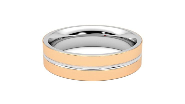 Taylor & Hart Ridge Wedding Ring 360 degree image 12