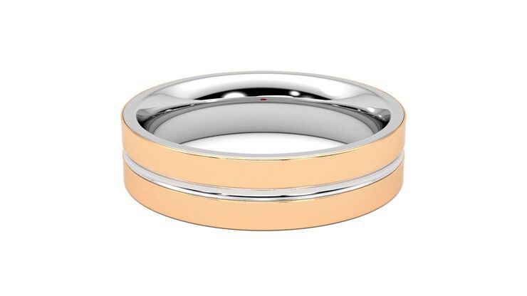 Taylor & Hart Ridge Wedding Ring 360 degree image 15