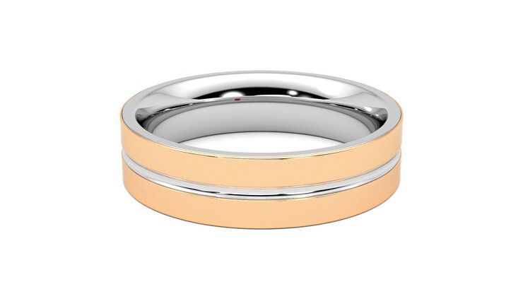 Taylor & Hart Ridge Wedding Ring 360 degree image 17