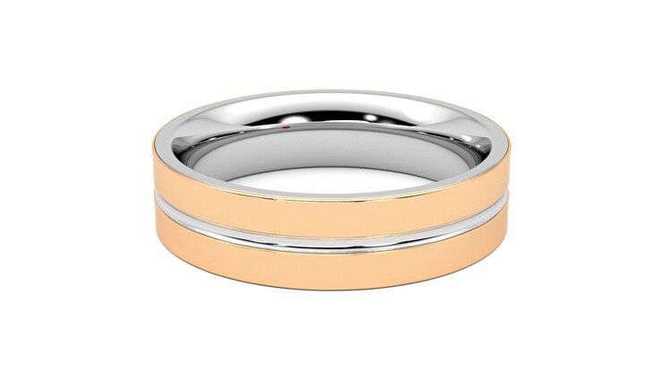 Taylor & Hart Ridge Wedding Ring 360 degree image 18