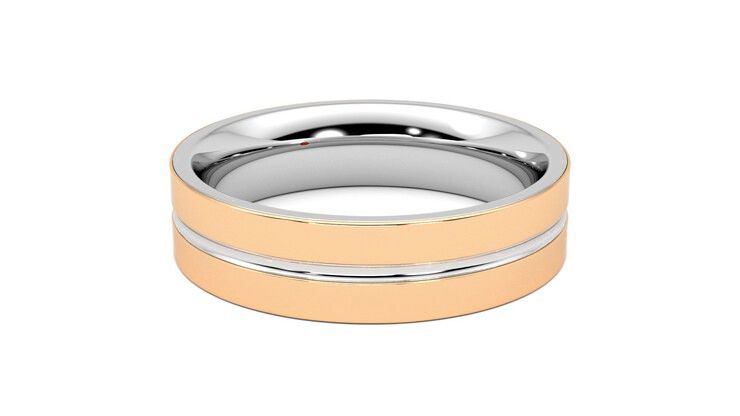Taylor & Hart Ridge Wedding Ring 360 degree image 19