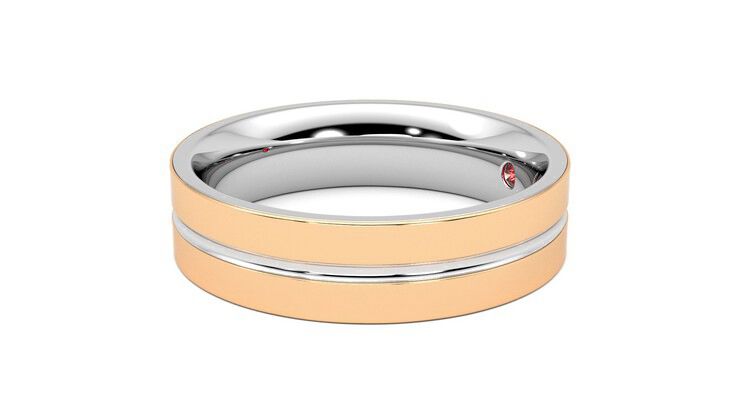 Taylor & Hart Ridge Wedding Ring 360 degree image 22
