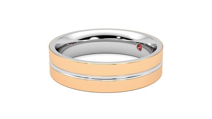 Taylor & Hart Ridge Wedding Ring 360 degree image 23