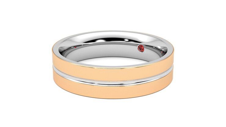Taylor & Hart Ridge Wedding Ring 360 degree image 24