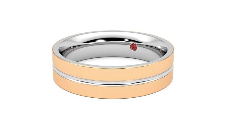 Taylor & Hart Ridge Wedding Ring 360 degree image 25