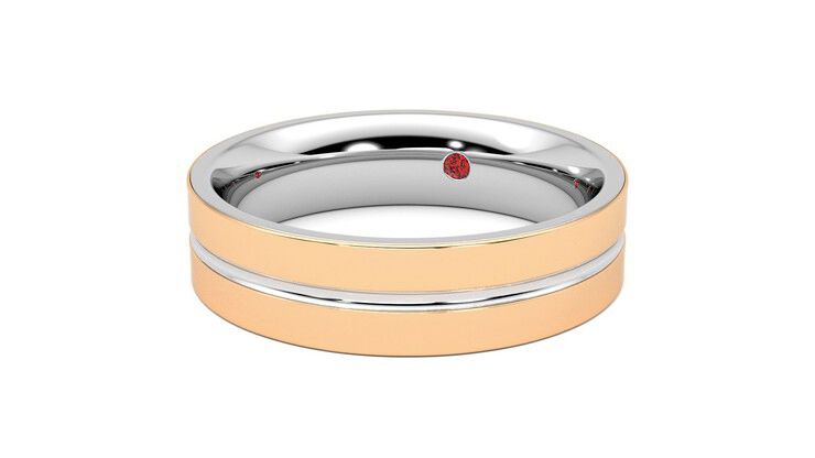 Taylor & Hart Ridge Wedding Ring 360 degree image 26