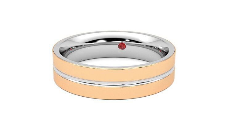 Taylor & Hart Ridge Wedding Ring 360 degree image 27