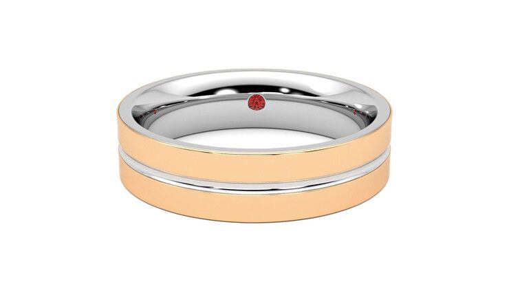 Taylor & Hart Ridge Wedding Ring 360 degree image 29