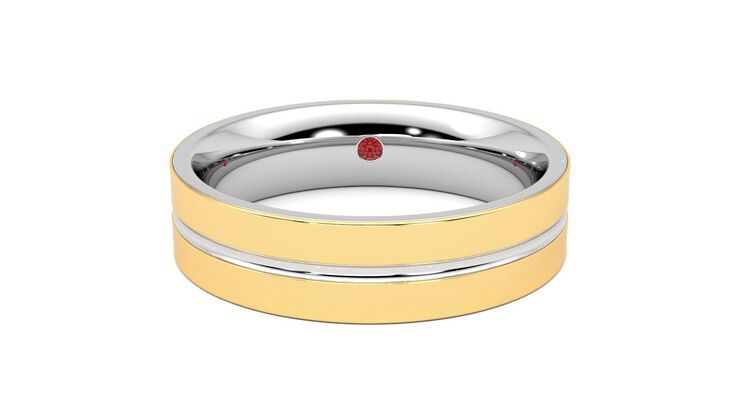 Taylor & Hart Ridge Wedding Ring 360 degree image 0