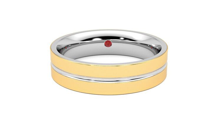 Taylor & Hart Ridge Wedding Ring 360 degree image 1