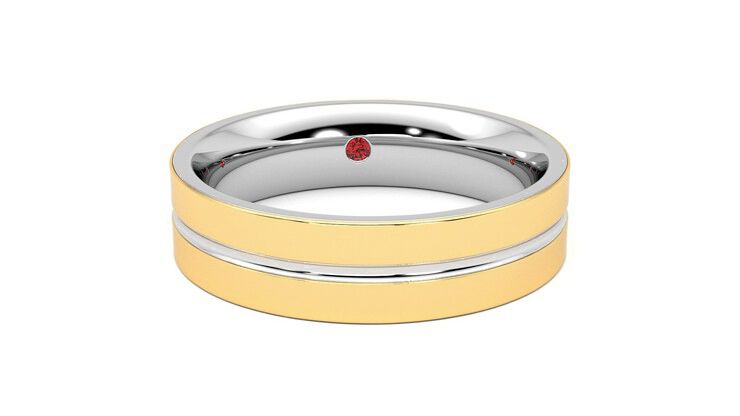 Taylor & Hart Ridge Wedding Ring 360 degree image 2