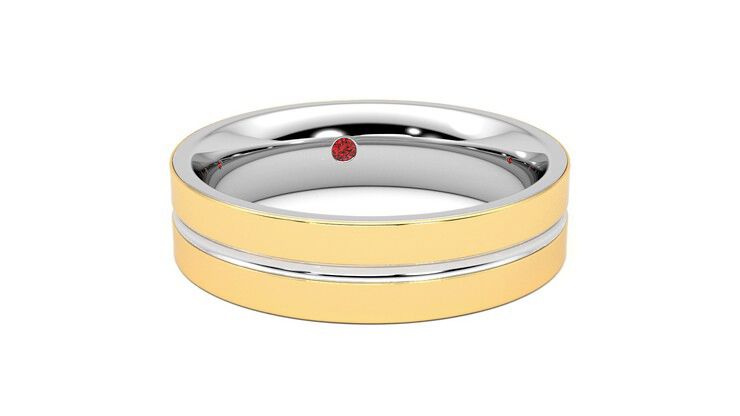 Taylor & Hart Ridge Wedding Ring 360 degree image 3