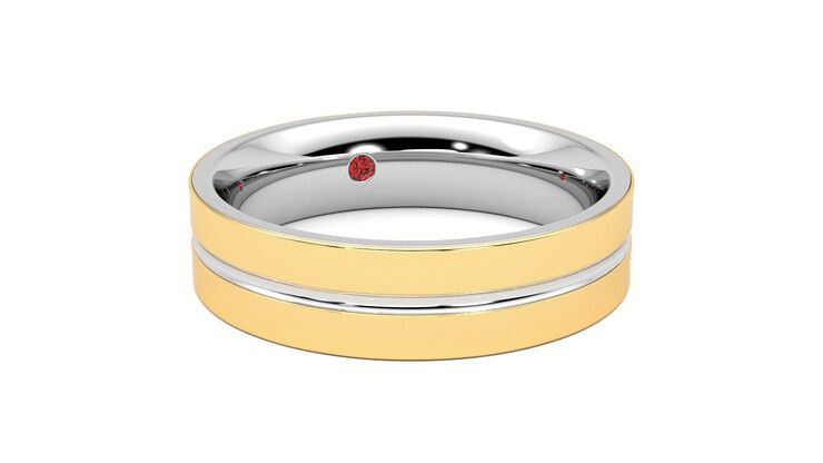 Taylor & Hart Ridge Wedding Ring 360 degree image 4