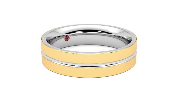 Taylor & Hart Ridge Wedding Ring 360 degree image 6