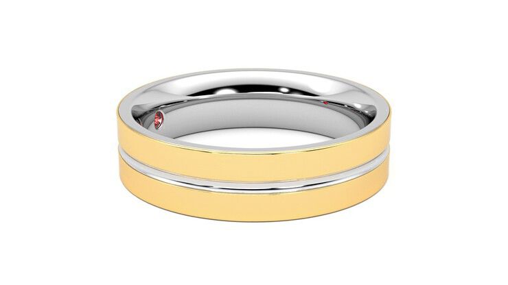 Taylor & Hart Ridge Wedding Ring 360 degree image 8