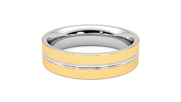 Taylor & Hart Ridge Wedding Ring 360 degree image 15