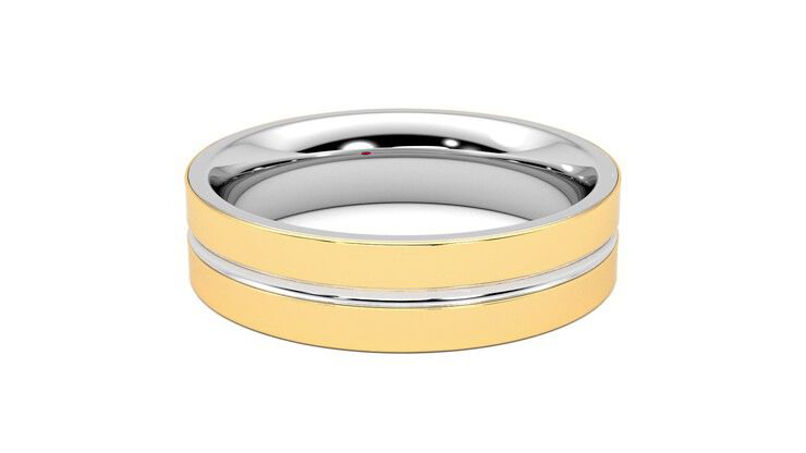 Taylor & Hart Ridge Wedding Ring 360 degree image 17