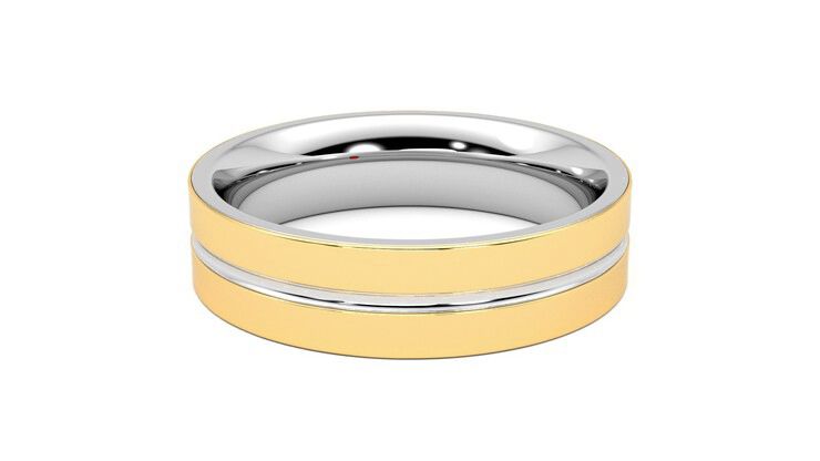 Taylor & Hart Ridge Wedding Ring 360 degree image 18