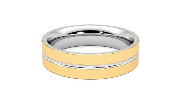 Taylor & Hart Ridge Wedding Ring 360 degree image 19