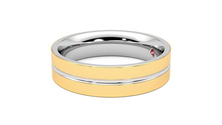 Taylor & Hart Ridge Wedding Ring 360 degree image 22