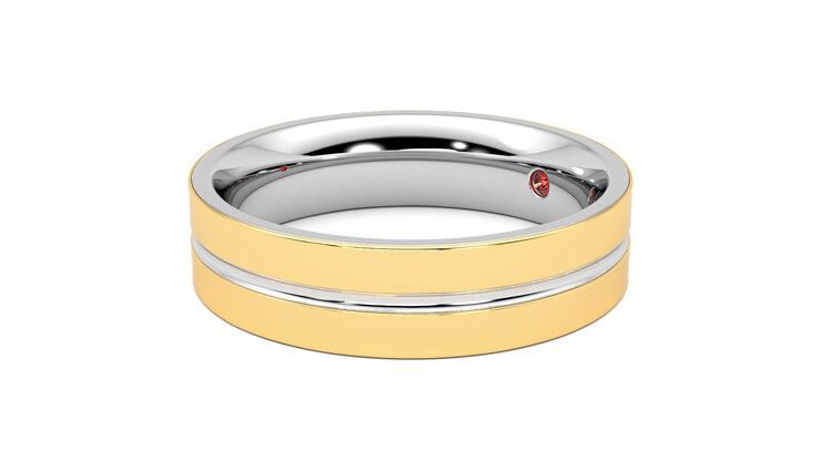 Taylor & Hart Ridge Wedding Ring 360 degree image 23