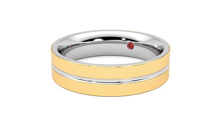 Taylor & Hart Ridge Wedding Ring 360 degree image 25