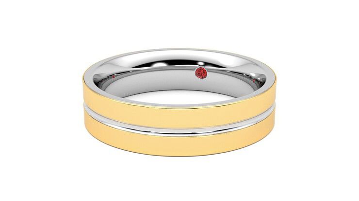 Taylor & Hart Ridge Wedding Ring 360 degree image 26