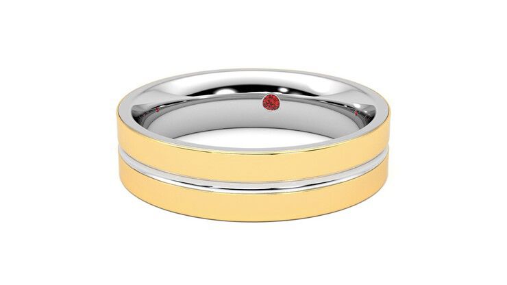 Taylor & Hart Ridge Wedding Ring 360 degree image 27