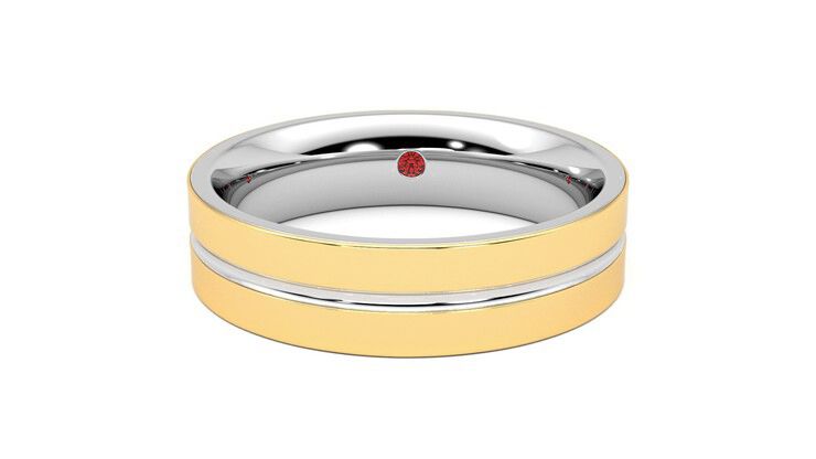 Taylor & Hart Ridge Wedding Ring 360 degree image 29