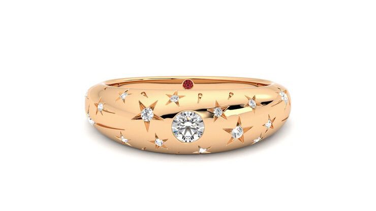 Taylor & Hart Scintillare Wedding Ring 360 degree image 0