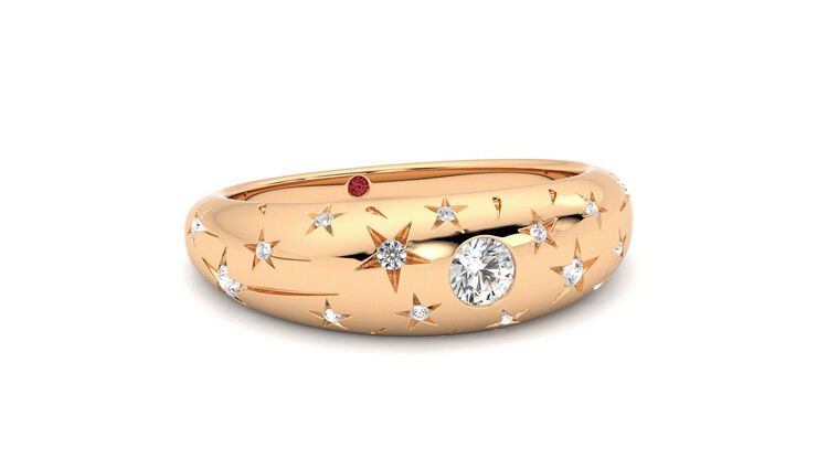 Taylor & Hart Scintillare Wedding Ring 360 degree image 4