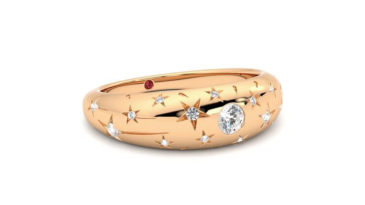 Taylor & Hart Scintillare Wedding Ring 360 degree image 5