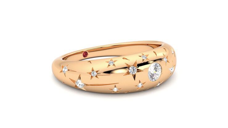 Taylor & Hart Scintillare Wedding Ring 360 degree image 6