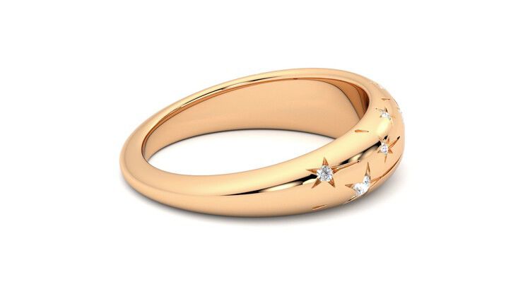 Taylor & Hart Scintillare Wedding Ring 360 degree image 11