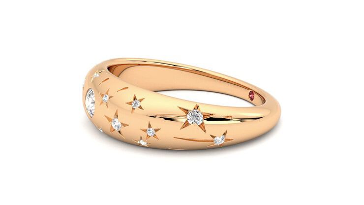 Taylor & Hart Scintillare Wedding Ring 360 degree image 22