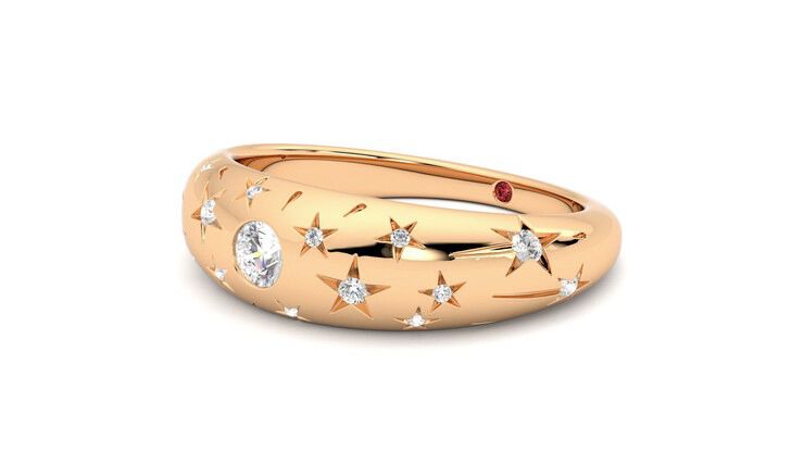 Taylor & Hart Scintillare Wedding Ring 360 degree image 24