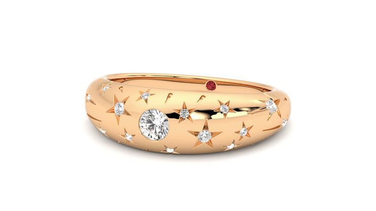 Taylor & Hart Scintillare Wedding Ring 360 degree image 26