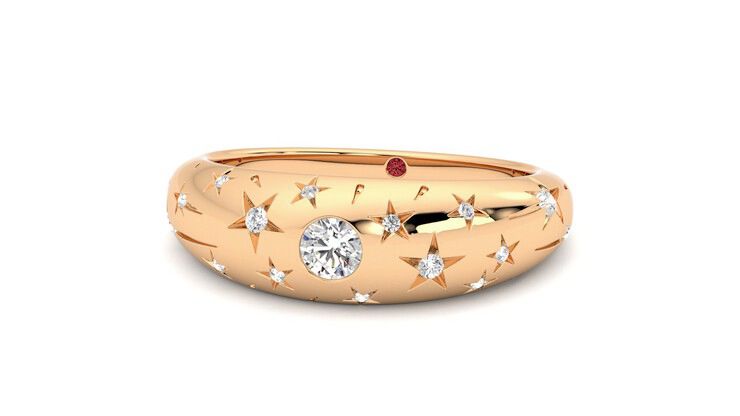 Taylor & Hart Scintillare Wedding Ring 360 degree image 27